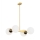 Argon 1767 - Candelabro suspenso FREEMONT 4xE27/15W/230V dourado/branco/preto