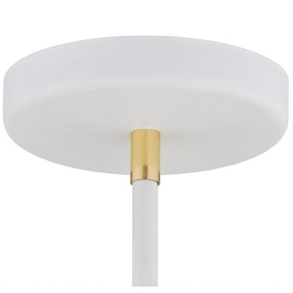 Argon 1773 - Candelabro suspenso AVALONE 4xE27/15W/230V branco/dourado