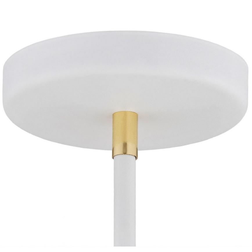 Argon 1773 - Candelabro suspenso AVALONE 4xE27/15W/230V branco/dourado