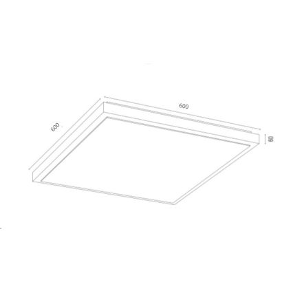 Argon 1816 - Iluminação de teto CARLSON 4xE27/15W/230V 60x60 cm dourada