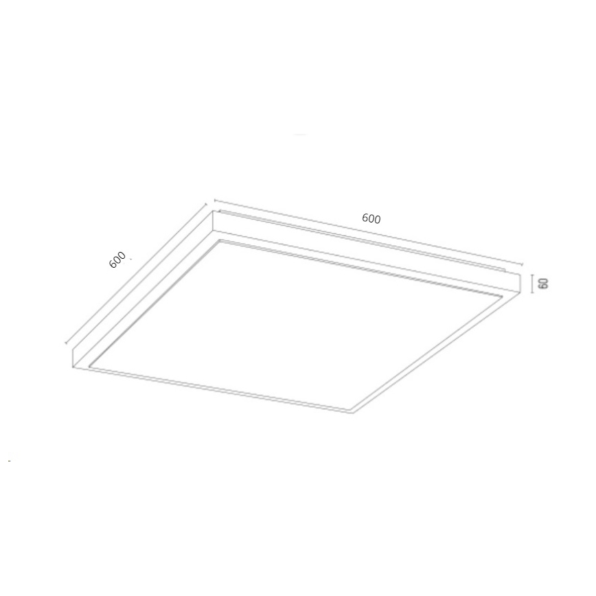 Argon 1816 - Iluminação de teto CARLSON 4xE27/15W/230V 60x60 cm dourada