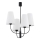 Argon 1822 - Candelabro suspenso SAFIANO 4xE27/15W/230V preto