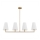 Argon 1828 - Candelabro suspenso SAFIANO 4xE27/15W/230V dourada