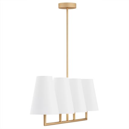 Argon 1828 - Candelabro suspenso SAFIANO 4xE27/15W/230V dourada