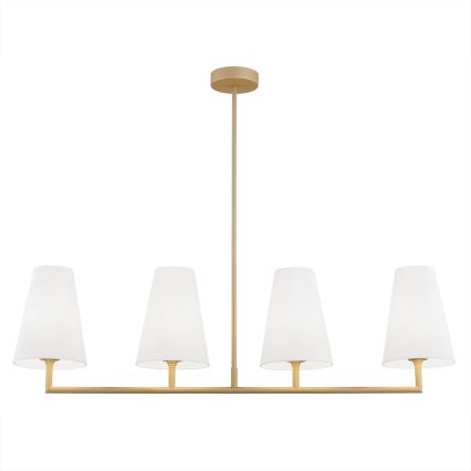 Argon 1828 - Candelabro suspenso SAFIANO 4xE27/15W/230V dourada