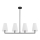 Argon 1831 - Candelabro suspenso SAFIANO 4xE27/15W/230V preto