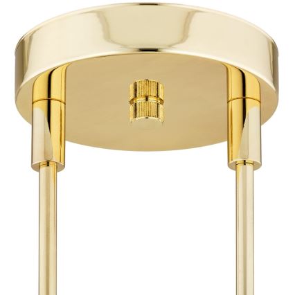 Argon 1840 - Candelabro suspenso ABSOS 4xE14/7W/230V alabastro dourada