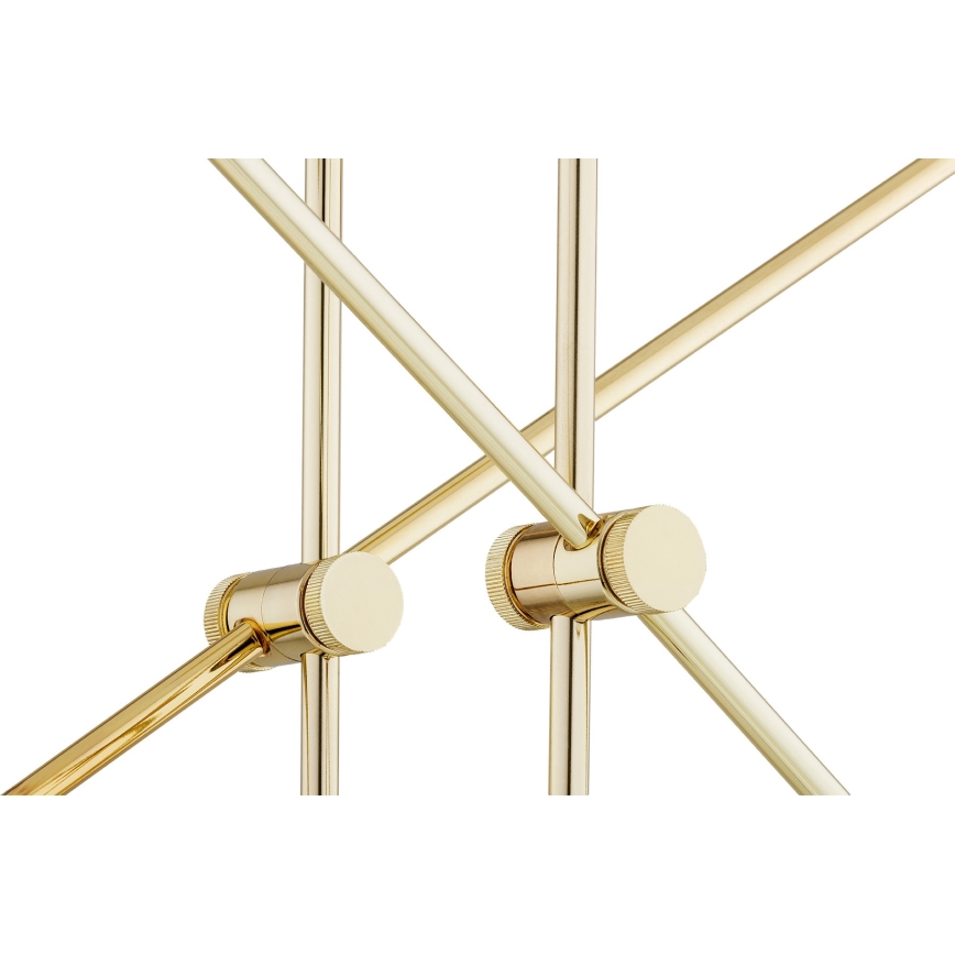 Argon 1840 - Candelabro suspenso ABSOS 4xE14/7W/230V alabastro dourada