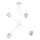Argon 1841 - Candelabro suspenso ABSOS 4xE14/7W/230V alabastro branco