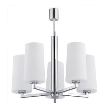 Argon 2053 - Candelabro suspenso CAMELOT 5xE27/15W/230V cromado brilhante