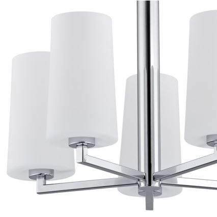 Argon 2053 - Candelabro suspenso CAMELOT 5xE27/15W/230V cromado brilhante