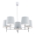 Argon 2076 - Candelabro suspenso BOLZANO 5xE27/15W/230V cinzento
