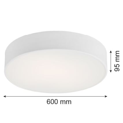 Argon 2082 - Iluminação de teto DARLING 5xE27/15W/230V branco