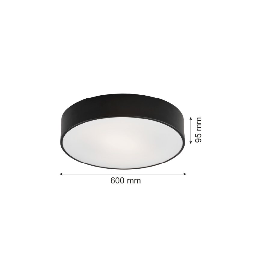 Argon 2084 - Iluminação do teto DARLING 5xE27/15W/230V d. 60 cm preto