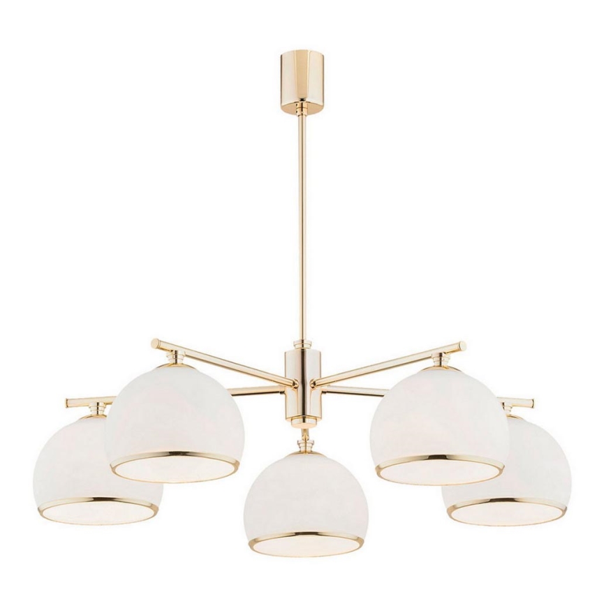 Argon 2088 - Candelabro suspenso MARBELLA 5xE27/15W/230V latão