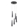 Argon 2103 - Candelabro suspenso HOLLYWOOD 5xE14/7W/230V preto