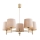 Argon 2105 - Candelabro suspenso PONTE 5xE27/15W/230V latão/bege