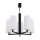 Argon 2114 - Candelabro suspenso CAMELOT PLUS 5xE27/15W/230V preto/dourado/branco