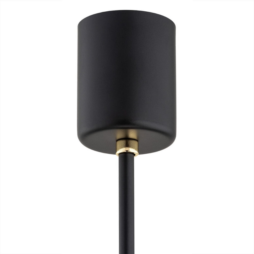 Argon 2114 - Candelabro suspenso CAMELOT PLUS 5xE27/15W/230V preto/dourado/branco