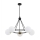 Argon 2119 - Candelabro suspenso AMALFI 5xE27/15W/230V preto/branco