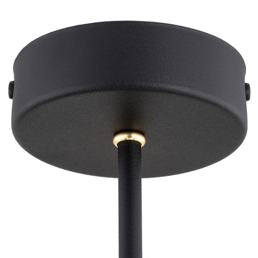 Argon 2119 - Candelabro suspenso AMALFI 5xE27/15W/230V preto/branco