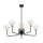 Argon 2128 - Candelabro suspenso RAVELLO 5xE14/15W/230V preto/dourado