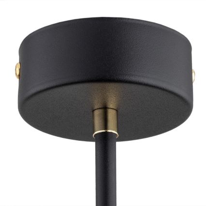 Argon 2128 - Candelabro suspenso RAVELLO 5xE14/15W/230V preto/dourado