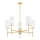 Argon 2134 - Candelabro suspenso ABRUZZO 5xE14/15W/230V latão/branco