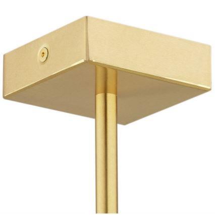 Argon 2135 - Candelabro suspenso ABRUZZO 5xE14/7W/230V latão/preto