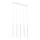 Argon 2136 - Candelabro suspenso ETNA 5xG9/6W/230V branco