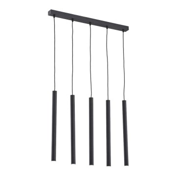 Argon 2137 - Candelabro suspenso ETNA 5xG9/6W/230V preto