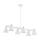 Argon 2551 - Candelabro suspenso AVALONE 6xE27/15W/230V branco/dourado