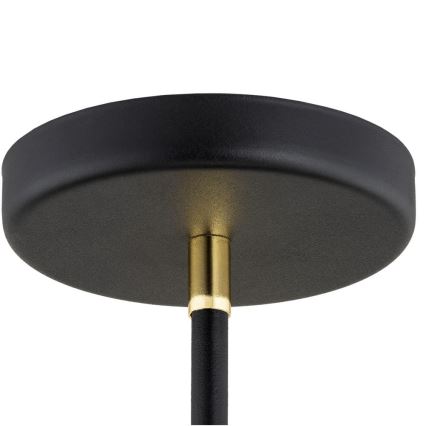Argon 2552 - Candelabro suspenso AVALONE 6xE27/15W/230V preto/dourado
