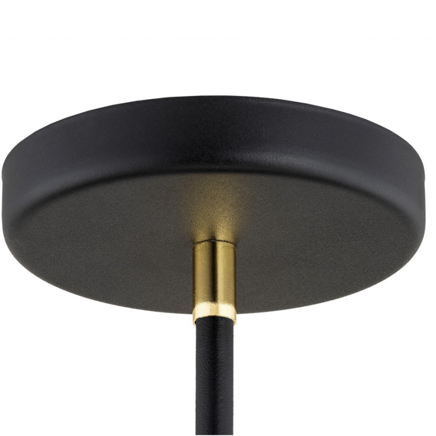 Argon 2552 - Candelabro suspenso AVALONE 6xE27/15W/230V preto/dourado