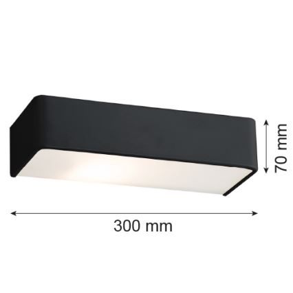 Argon 3075 - Luz de parede RODAN 1xE27/15W/230V