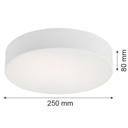 Argon 3082 - Iluminação do teto DARLING 2xE27/15W/230V d. 25 cm branco
