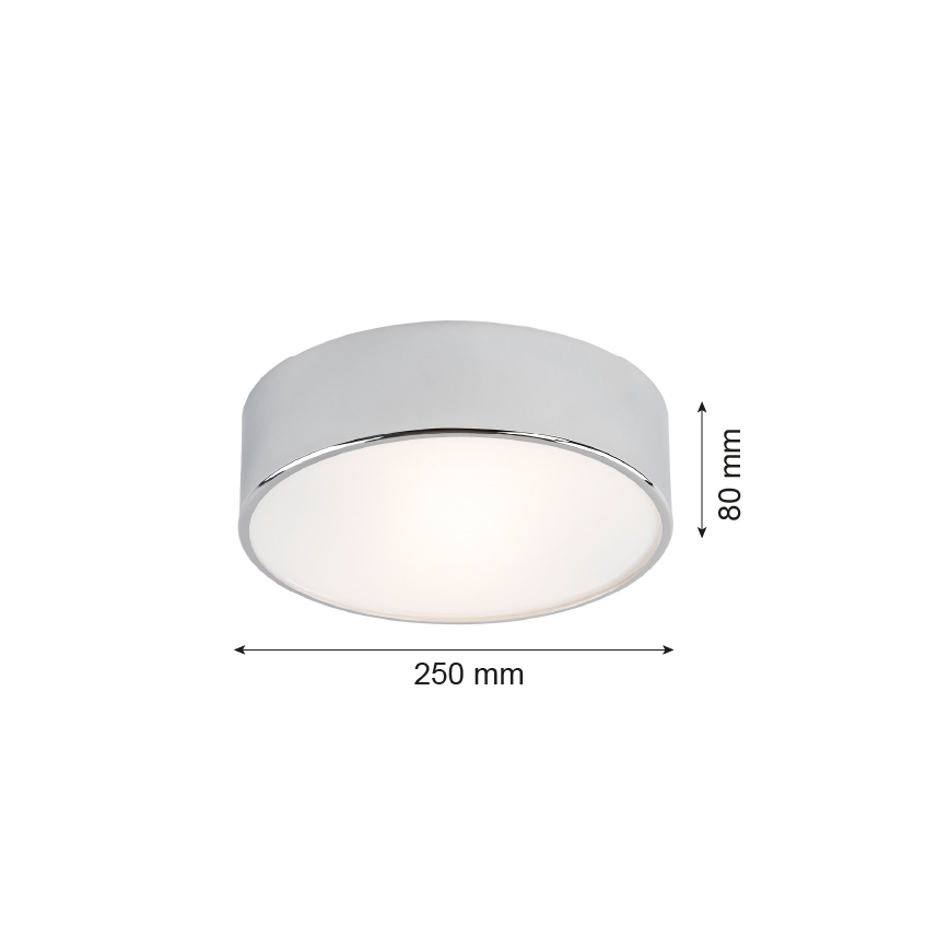 Argon 3083 - Iluminação de teto DARLING 2xE27/15W/230V d. 25 cm prateado