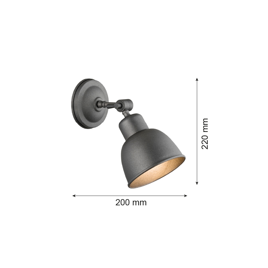 Argon 3183 - Luz de parede EUFRAT 1xE27/60W/230V