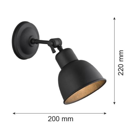 Argon 3185 - Luz de parede EUFRAT 1xE27/60W/230V
