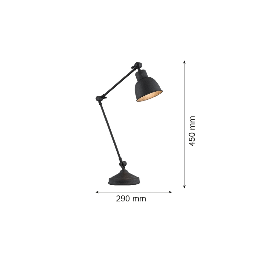 Argon 3197 - Candeeiro de mesa EUFRAT 1xE27/15W/230V