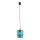 Argon 3271 - Candelabro suspenso NEWA 1xE27/15W/230V turquesa