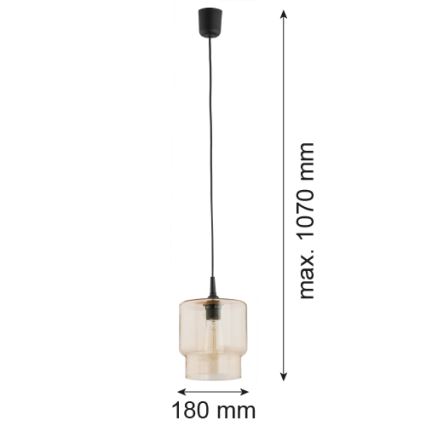 Argon 3273 - Candelabro suspenso NEWA 1xE27/15W/230V bege