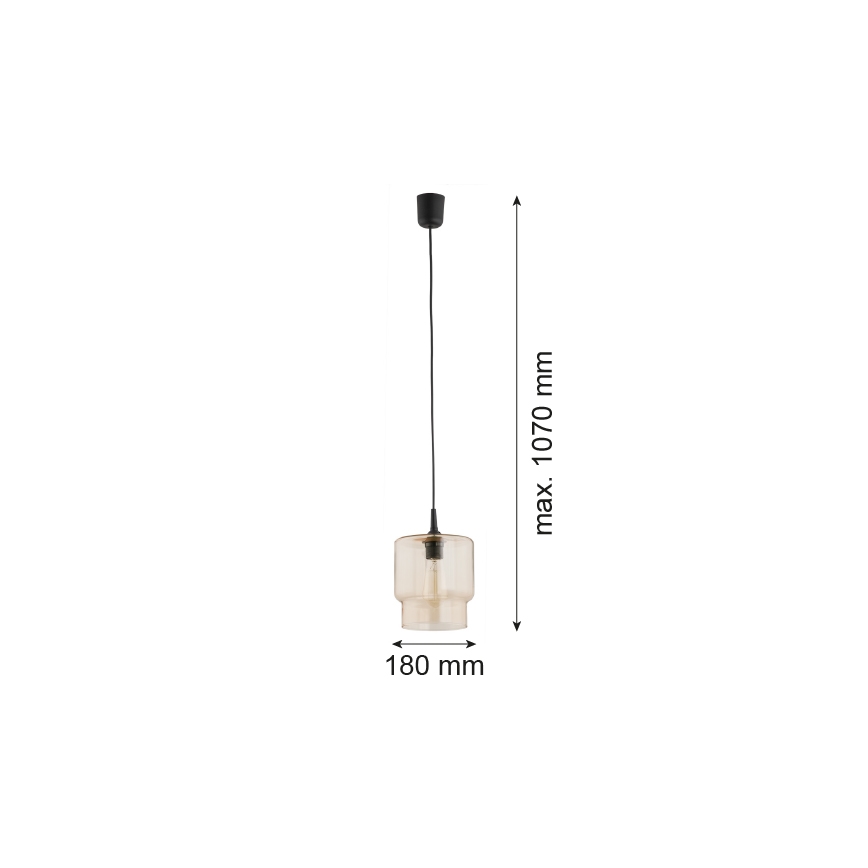 Argon 3273 - Candelabro suspenso NEWA 1xE27/15W/230V bege