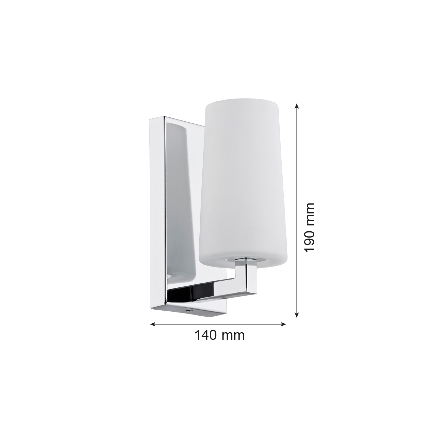 Argon 3358 - Iluminação de parede CAMELOT 1xE27/15W/230V cromado brilhante