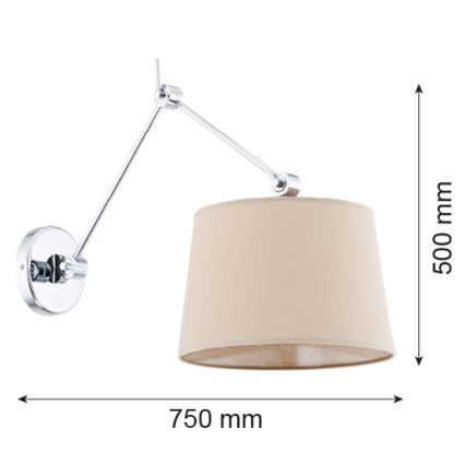 Argon 3546 - Luz de parede ZAKYNTOS 1xE27/60W