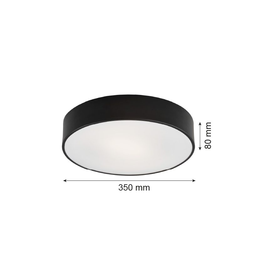 Argon 3570 - Iluminação de teto LED DARLING LED/25W/230V d. 35 cm preto