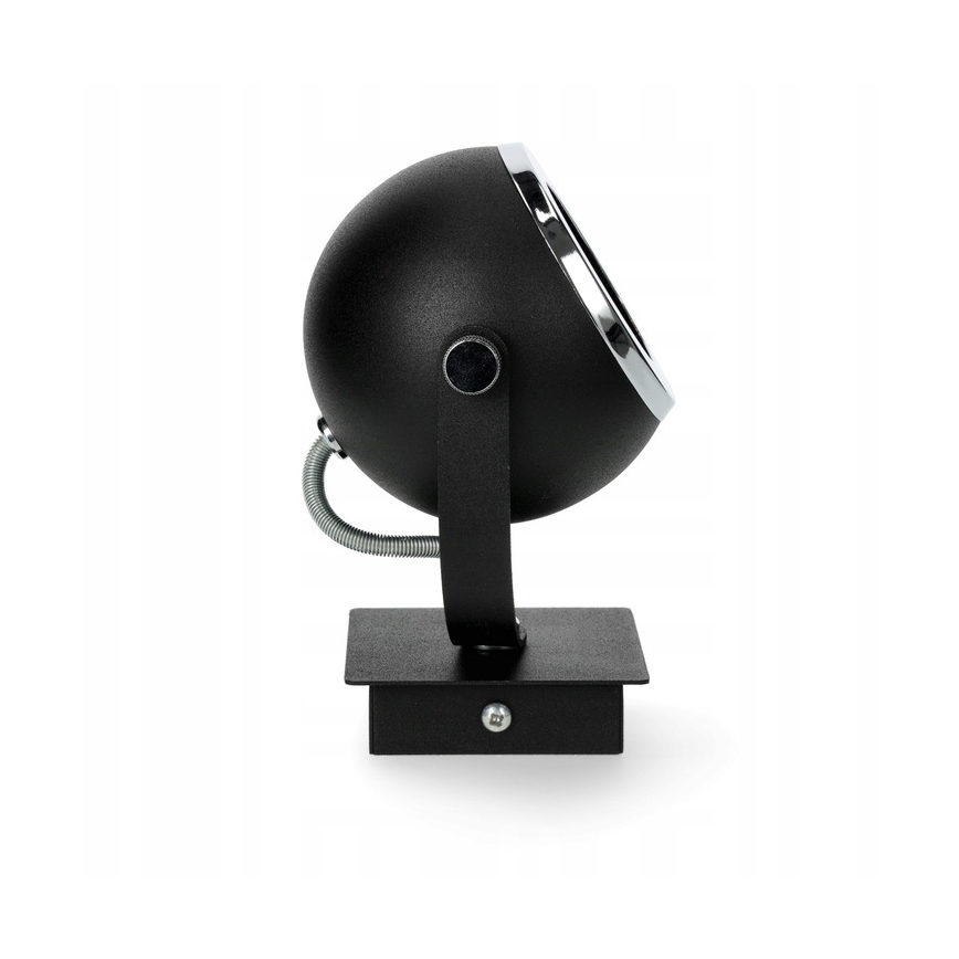 Argon 3638 - Foco de parede KOS 1xGU10/5W/230V preto/cromado brilhante