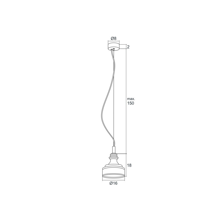 Argon 3795 - Candelabro num fio LED TULUZA LED/5W/230V