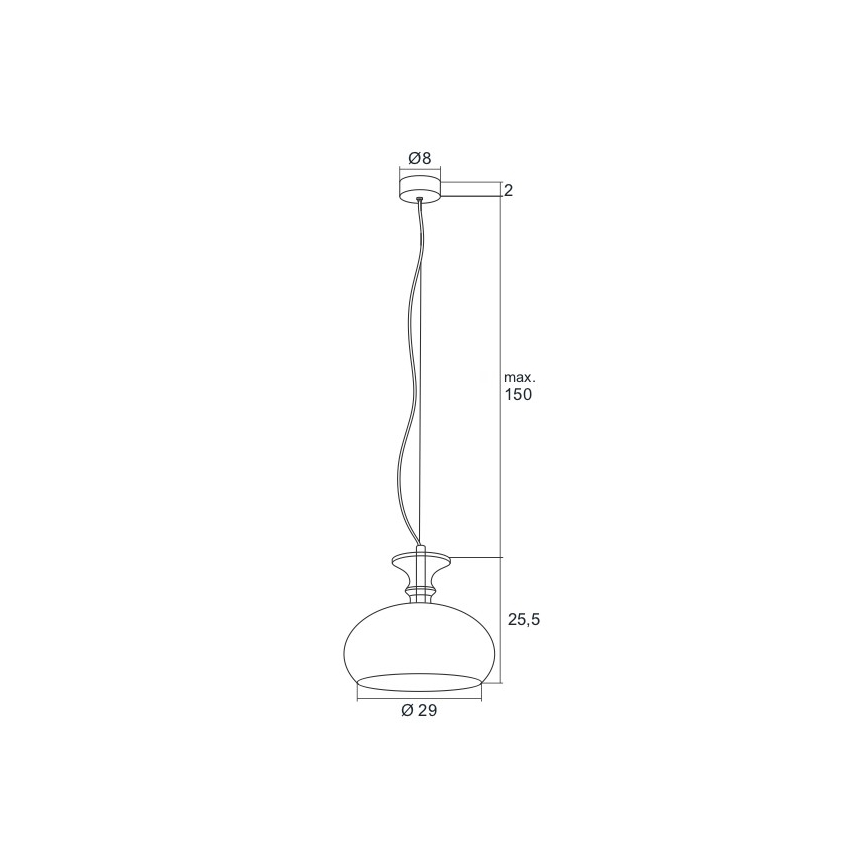 Argon 3805 - Candelabro num fio LED GROSSETO LED/8W/230V