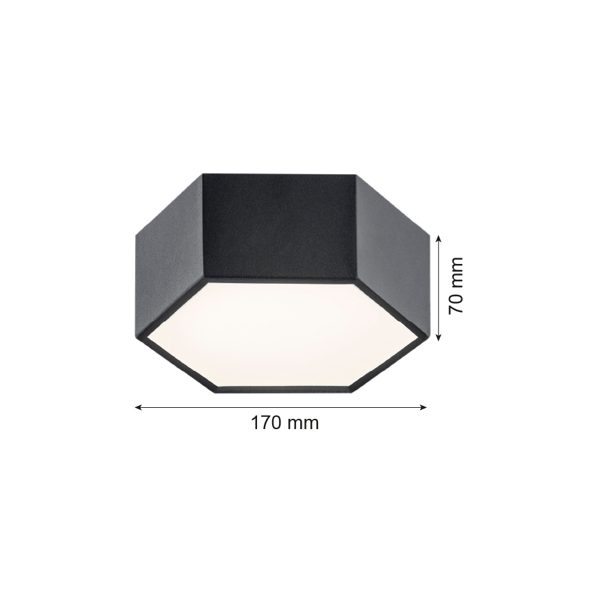 Argon 3824 - Iluminação de teto LED ARIZONA LED/9W/230V preto